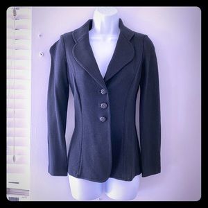 Stunning St John Black Blazer Single Breasted